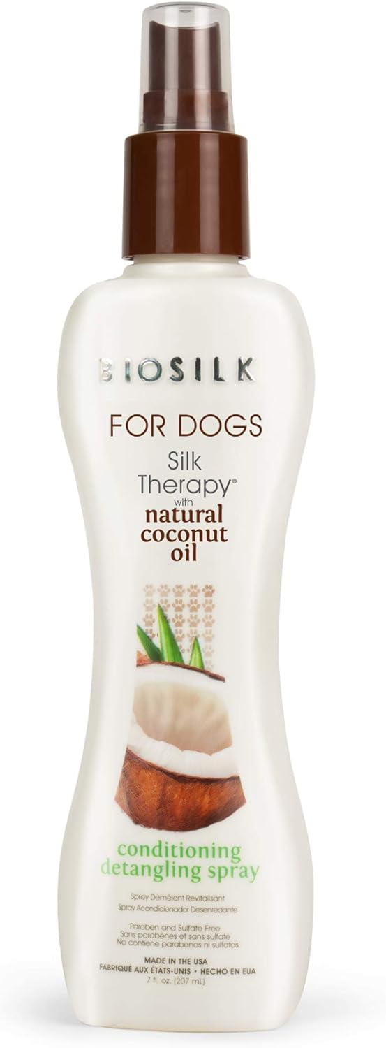 Biosilk for Dogs Silk Therapy Dog Conditioner Detangling Spray 7 oz