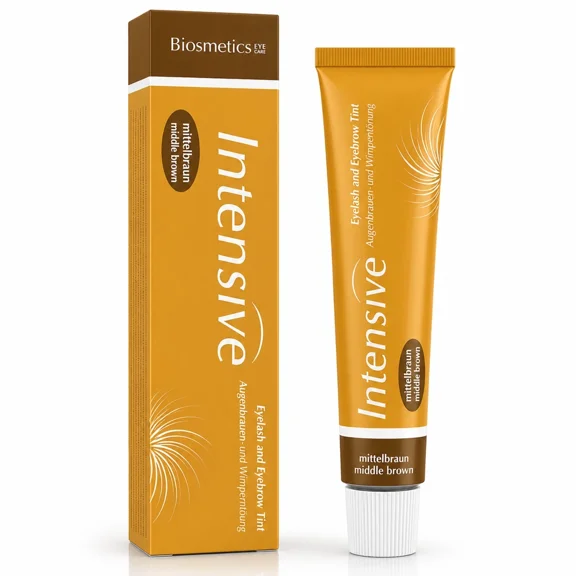 Biosmetics Intensive Eyelash Eyebrow Tint Dye Lash Brow,MIDDLE BROWN