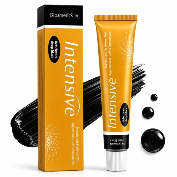 Biosmetics Intensive Eyelash & Eyebrow Tint Dye Tube XXL 20ml-DEEP BLACK