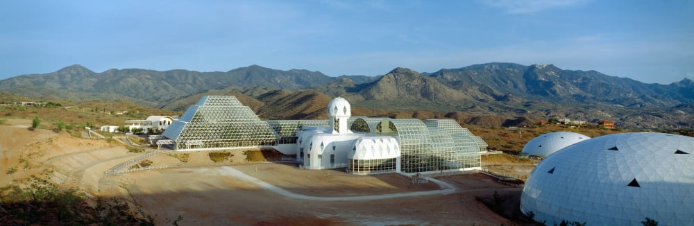 Biosphere 2 Arizona Canvas Art - Panoramic Images (27 x 9)