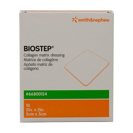Smith & Nephew Biostep Collagen Matrix Dressing, 4" x 4", 10 Count