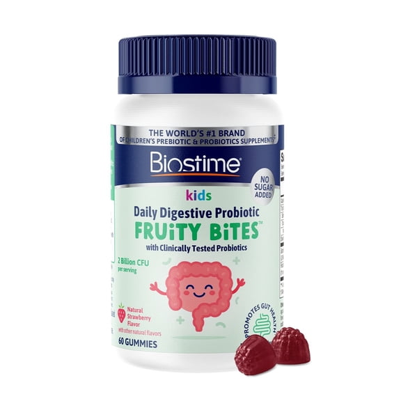 Biostime Daily Digestive Probiotic Fruity Bites Gummies for Kids 60ct