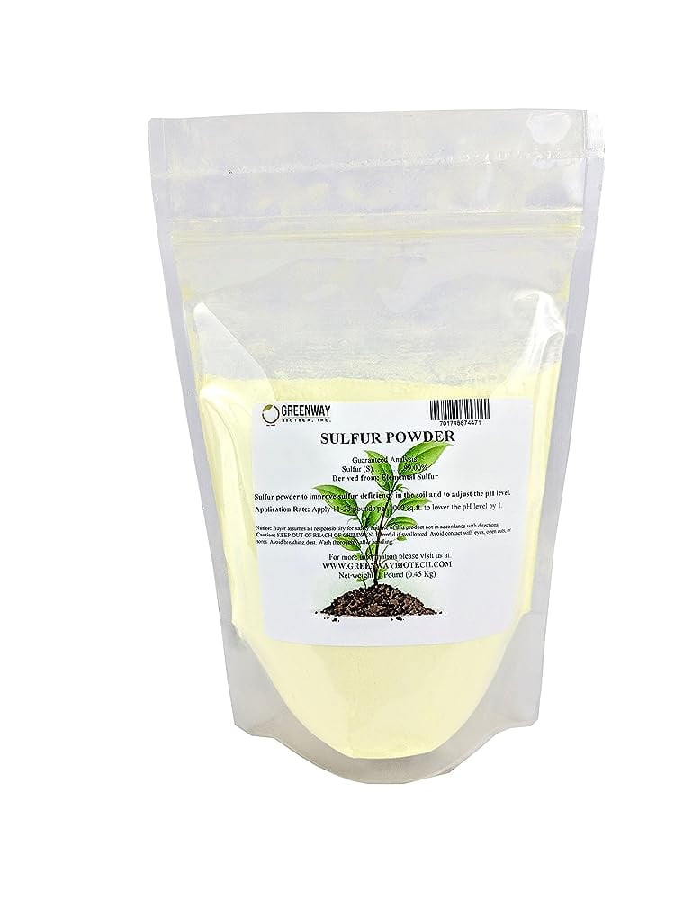 Biotech Organic Sulfur Powder Fertilizer for Plants Required to Lower