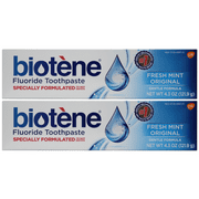 Biotene Dry Mouth Fluoride Toothpaste Fresh Mint Original 4.3 Oz. (2 Pack)