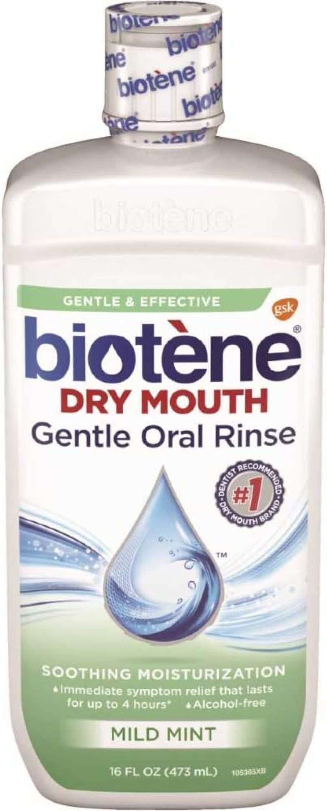 Biotene Dry Mouth Gentle Oral Rinse, 16 Ounces each (Value Pack of 7)