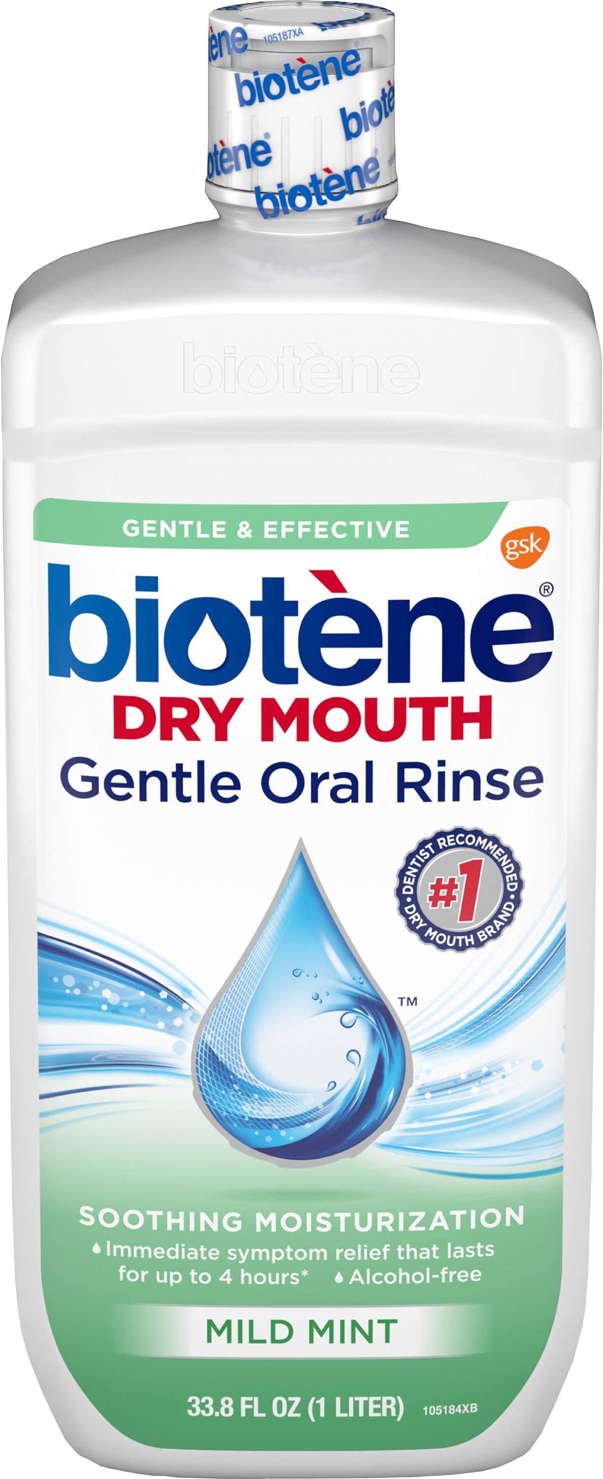 Biotene Dry Mouth Gentle Oral Rinse Soothing Moisturization, Mild Mint