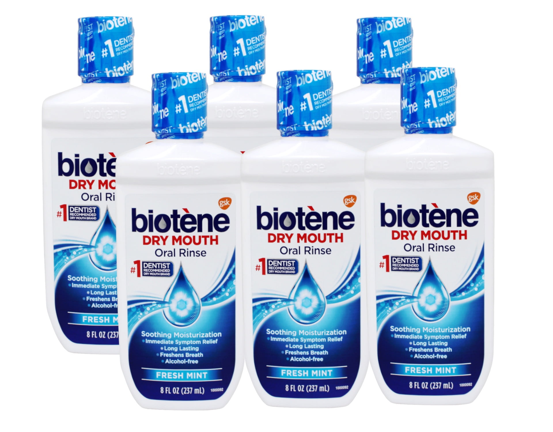 Biotene Dry Mouth Mouthwash 8 oz (Pack of 6)