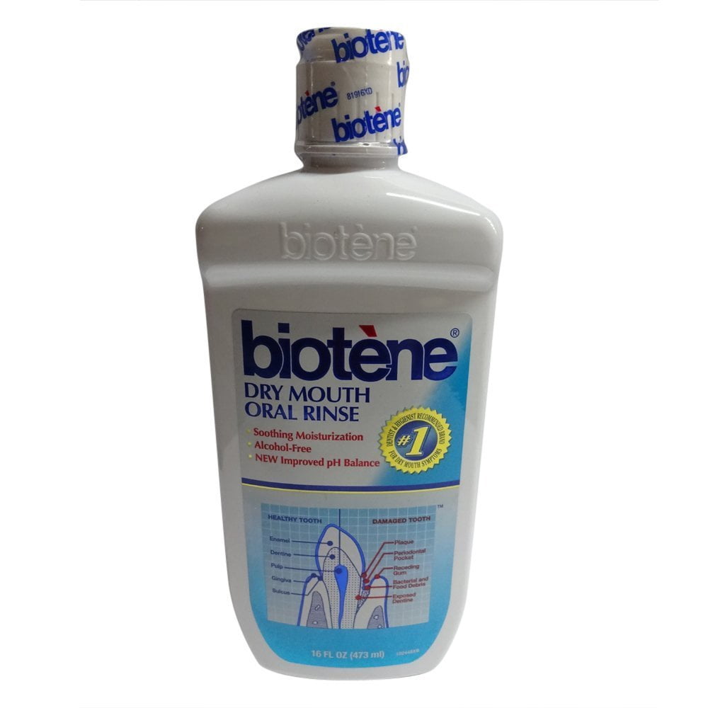 Biotene Dry Mouth Oral Rinse, Fresh Mint 16 Oz ( Pack Of 3).