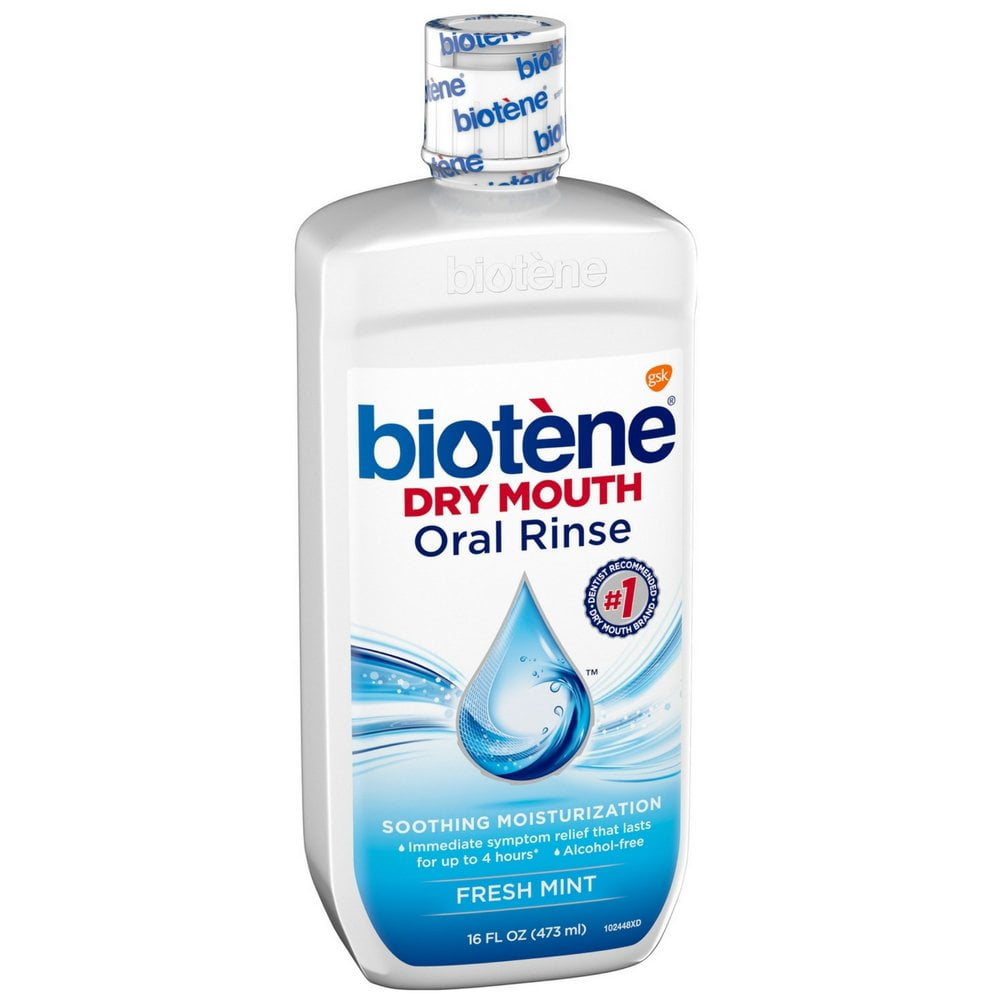 Biotene Dry Mouth Oral Rinse, Fresh Mint 16 Oz (Pack Of 5).