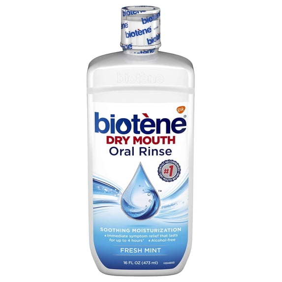 Biotene Dry Mouth Oral Rinse, Fresh Mint 16 Oz