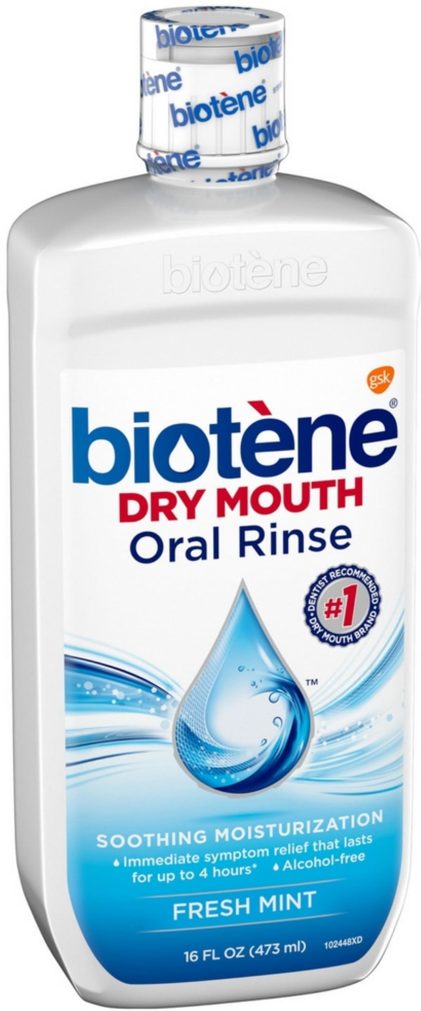 Biotene Dry Mouth Oral Rinse, Fresh Mint 16 oz (Pack of 4)