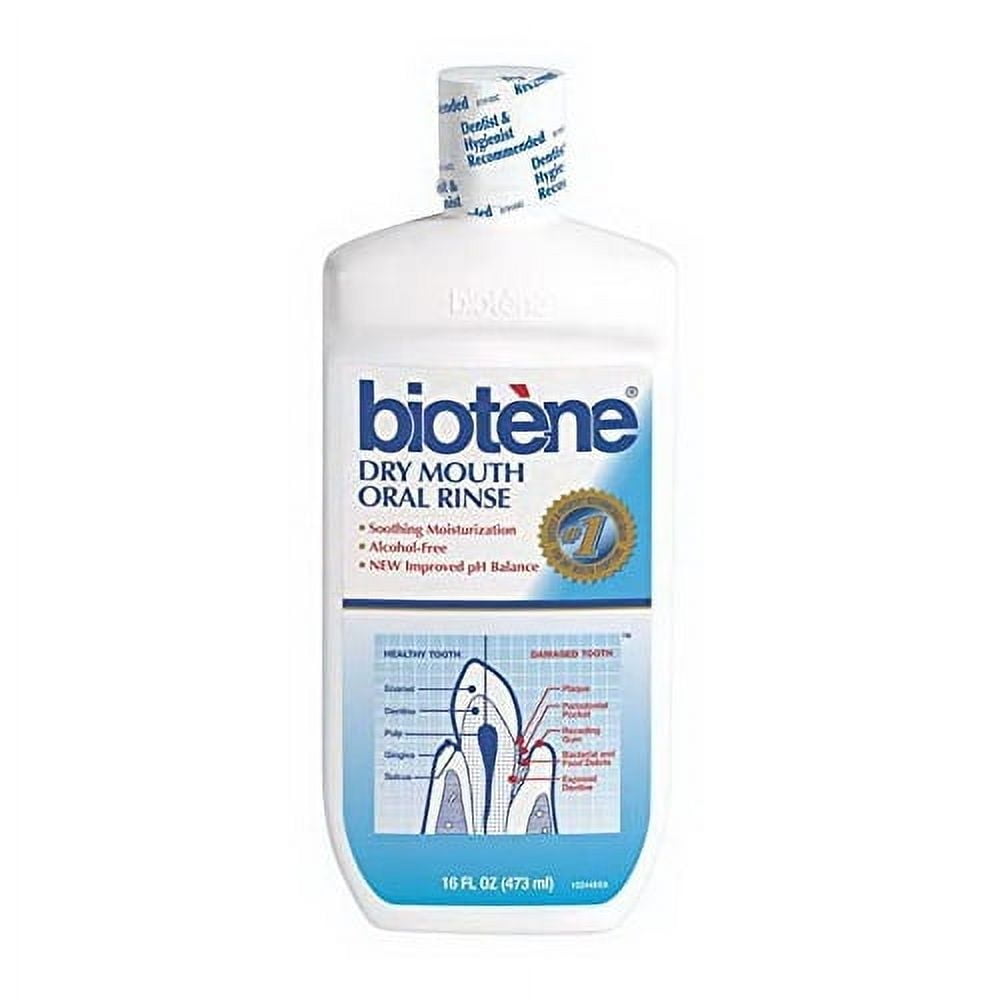 Biotene Dry Mouth Oral Rinse, Mouthwash, 16 Oz, 2 Pack
