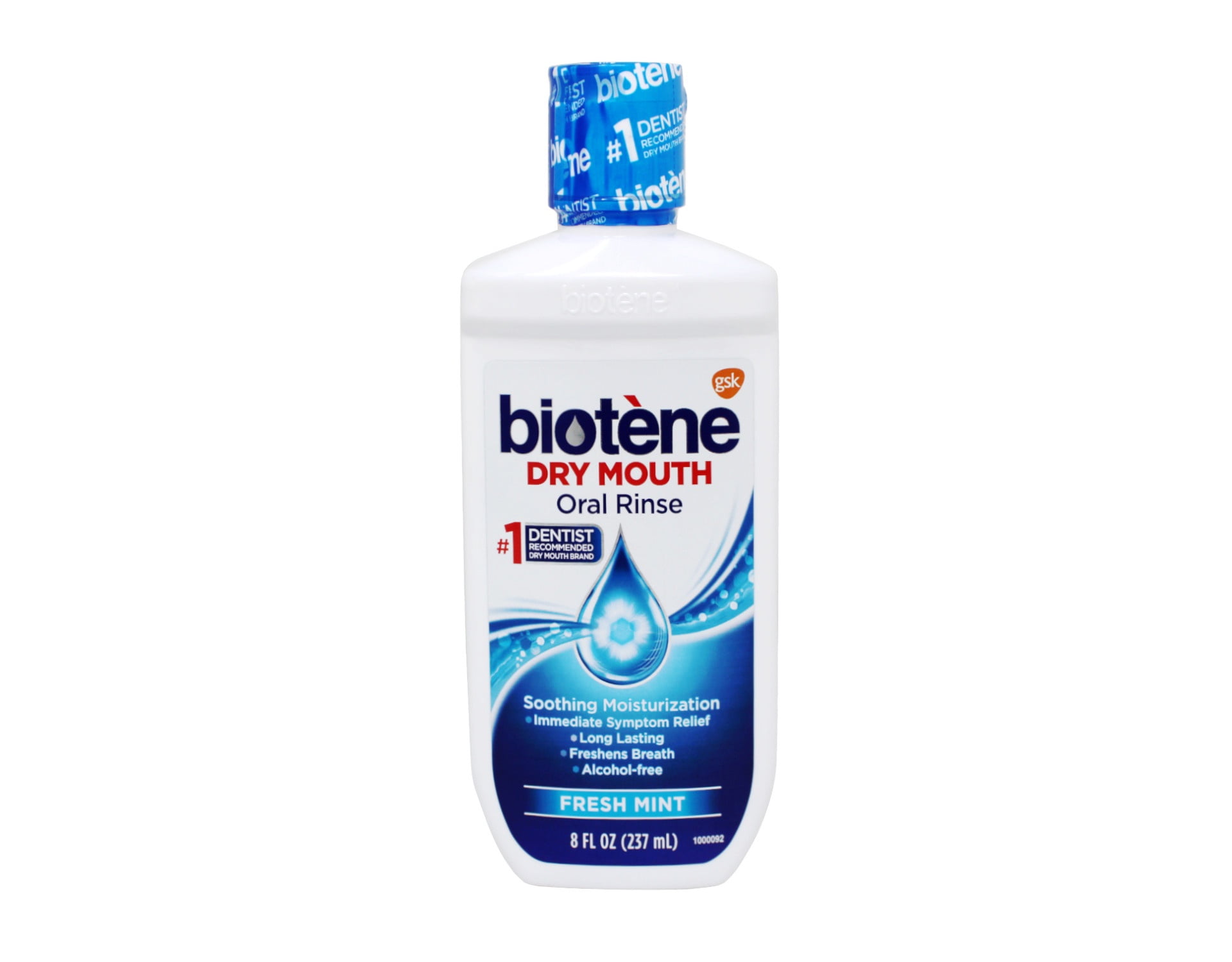 Biotene Dry Mouth Oral Rinse Mouthwash, Fresh Mint Flavor, Alcohol-Free, 8 fl oz