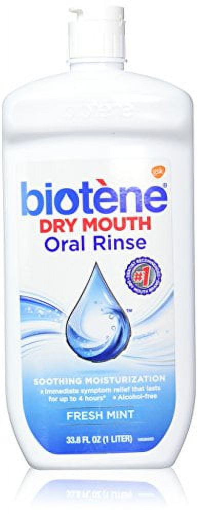 Biotene Dry Mouth Oral Rinse for Dry Mouth Symptoms 33.8 FL OZ