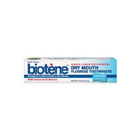 Biotene Fluoride Toothpaste, 4.3 oz Tube, Mint