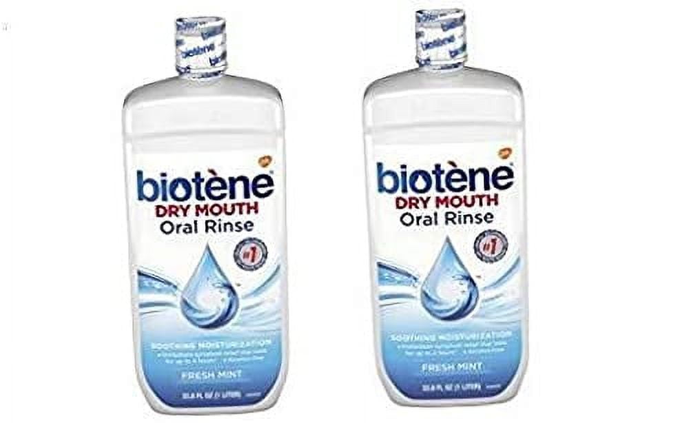 Biotene Fresh Mint Moisturizing Oral Rinse Mouthwash, Alcohol-Free, for ...