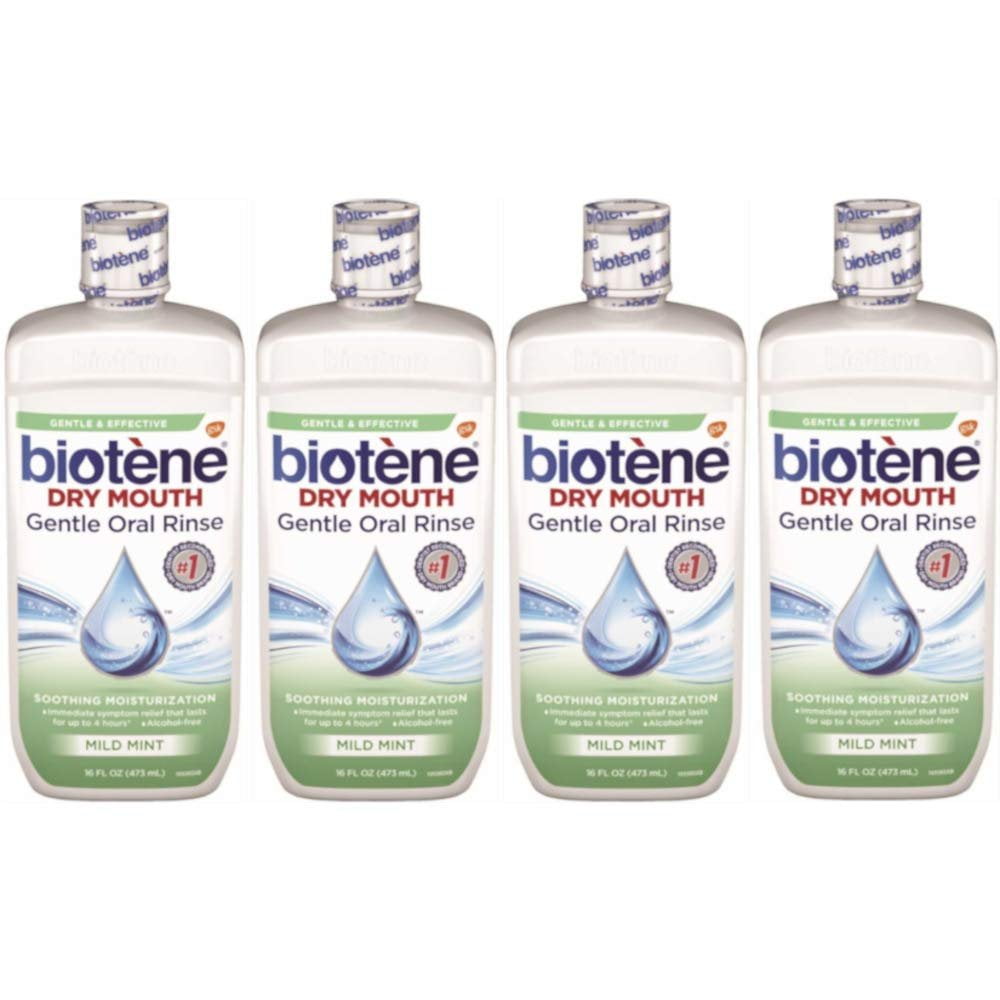 Biotene Gentle Original Flavor Moisturizing Oral Rinse Mouthwash for Dry Mouth, 16 ounce
