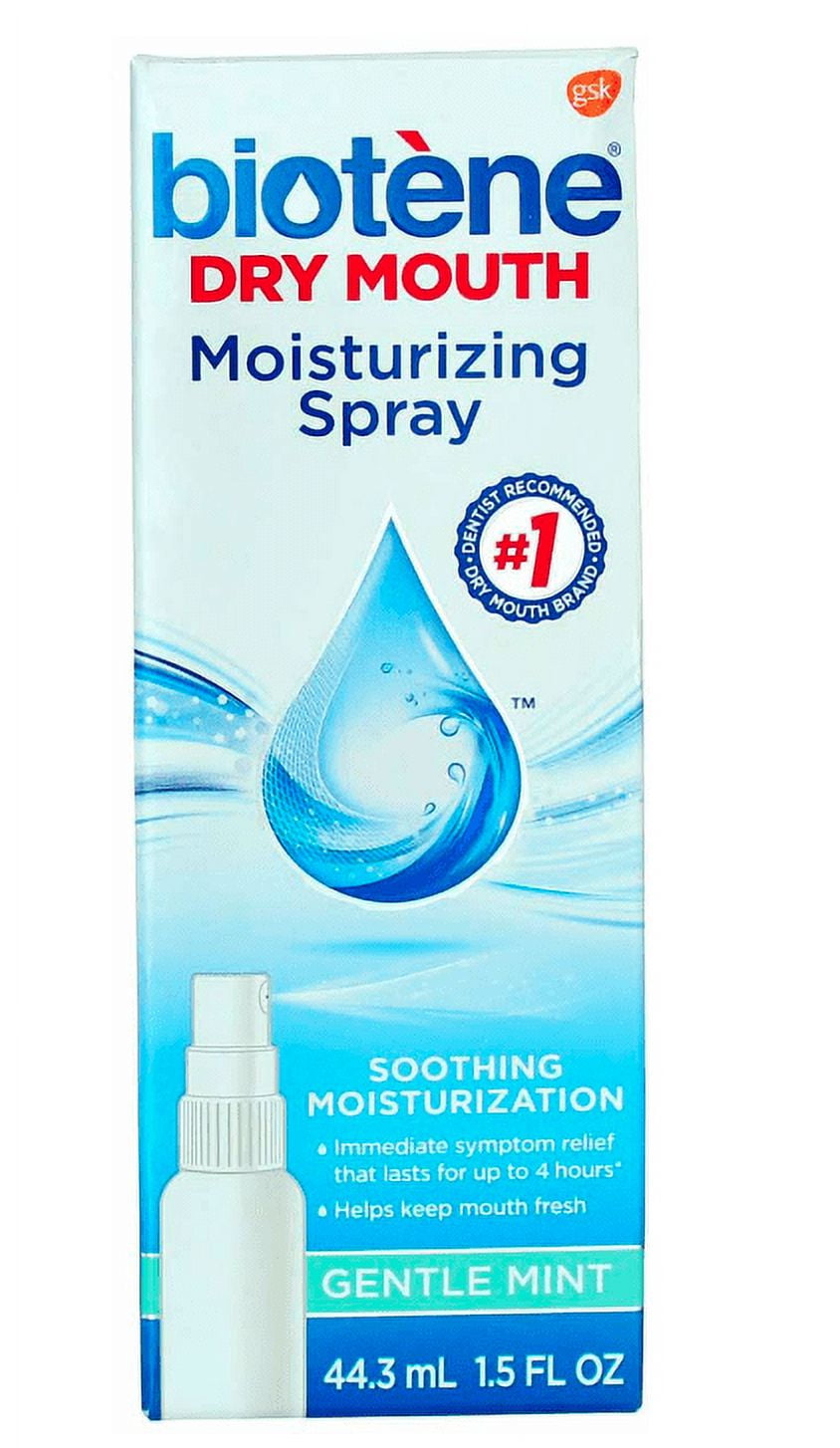 Biotene Mouth Spray, Gentle Mint, 1.5 Ounce Bottle 3 Pack
