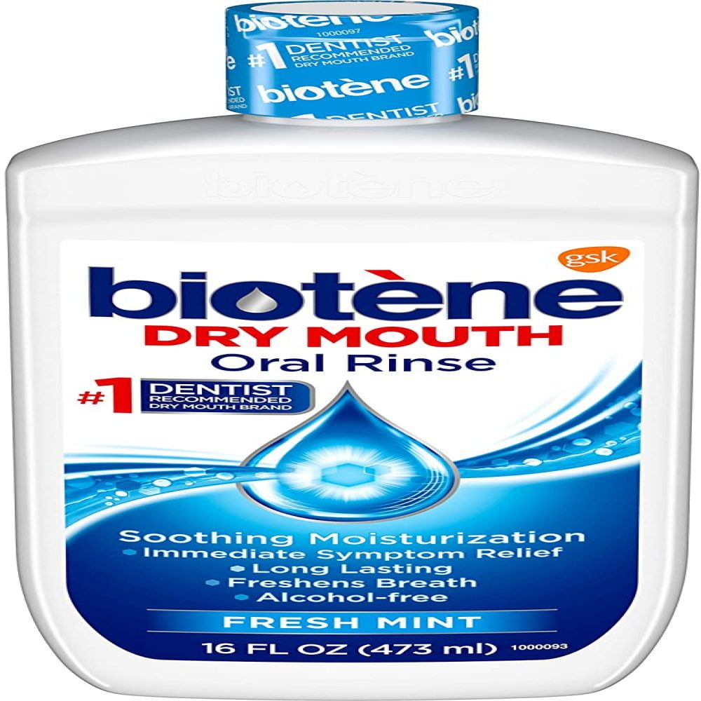 Biotene Mouthwash For Dry Mouth Relief Fresh Mint 16 oz