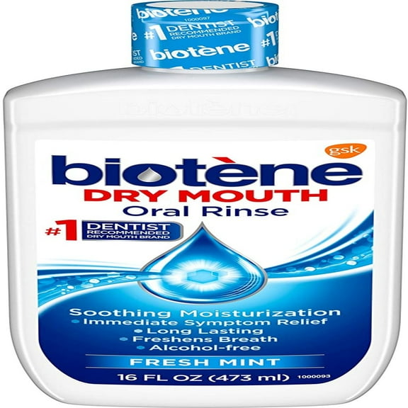 Biotene Mouthwash For Dry Mouth Relief Fresh Mint 16 oz