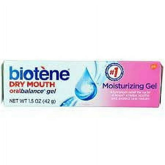 Biotene Oral balance Dry Mouth Moisturizer Gel, 1.50 Oz (Pack of 6)