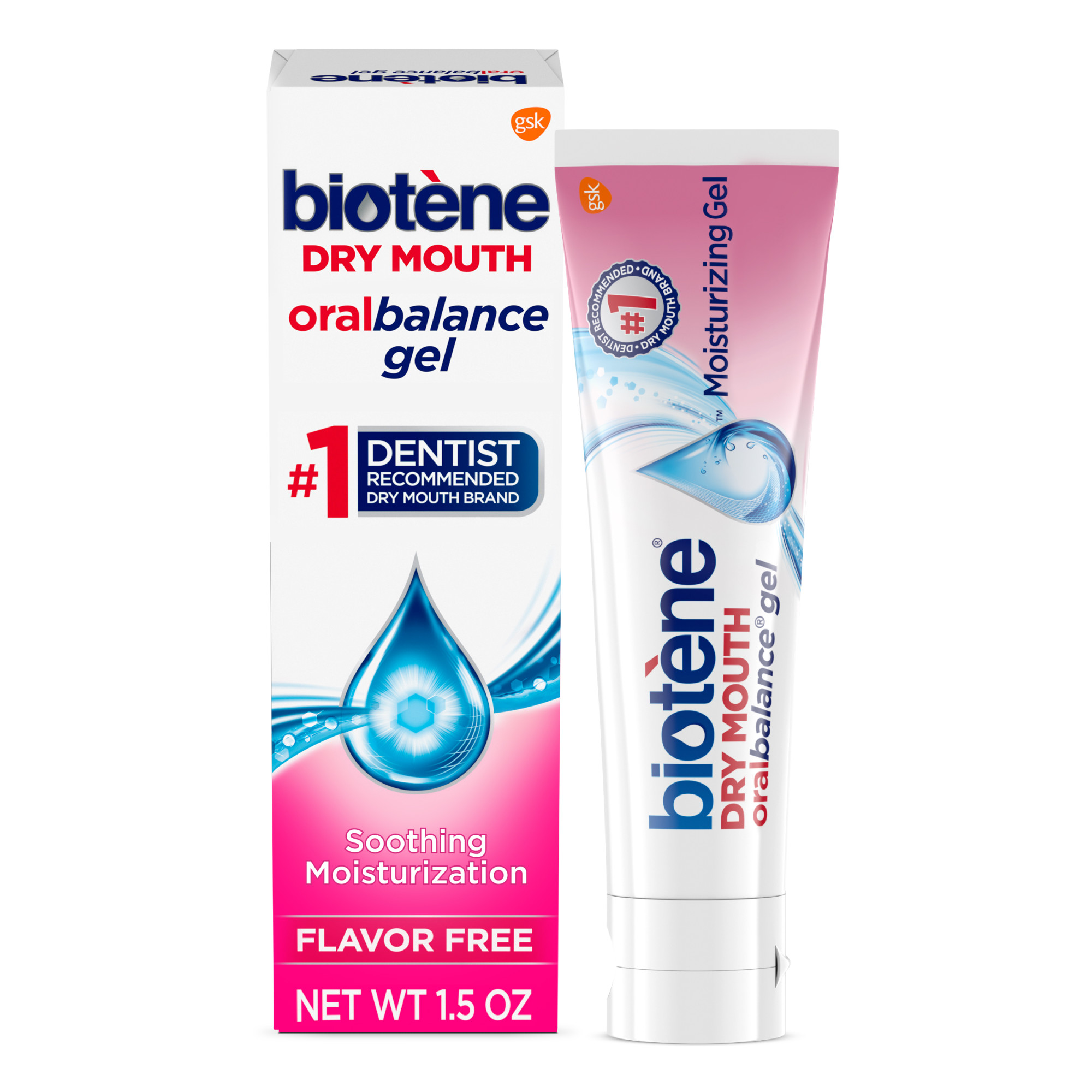 Biotene Oralbalance Alcohol Free Dry Mouth Moisturizing Gel, Unflavored, 1.5 oz, for Adults - image 1 of 12