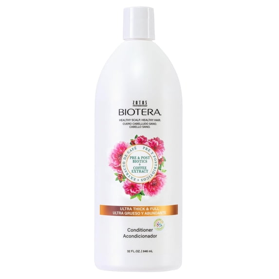 Biotera Ultra Thick & Full Volumizing Conditioner | Increases Volume to Fine, Limp Hair | Microbiome Friendly | Vegan & Animal Test Free | Paraben Free | Color-Safe