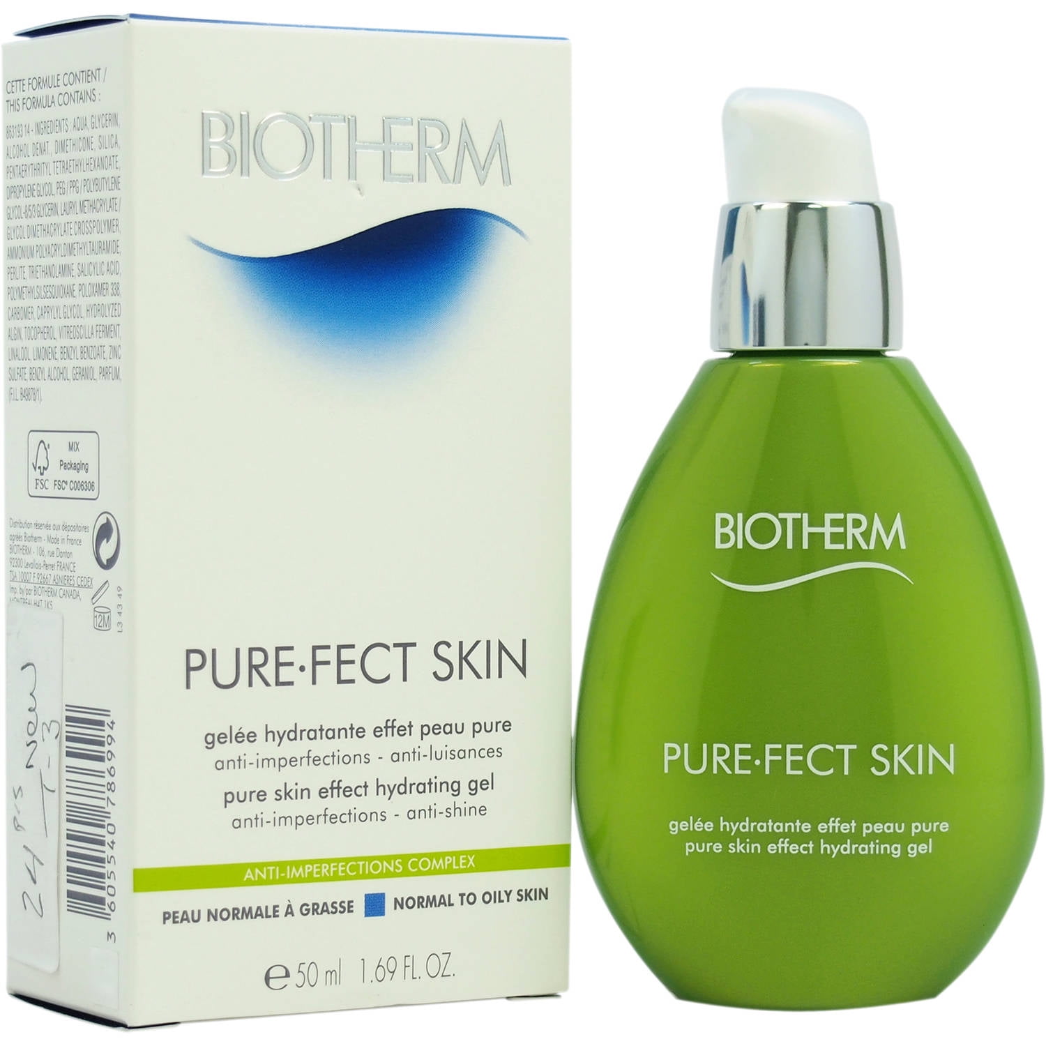 Biotherm Pure-Fect Skin Pure Skin Effect Hydrating Gel, 1.69 fl oz