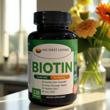 Biotin 20,000 MCG, Vegan Friendly - 120 Capsules