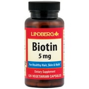 Biotin 5000 mcg | 120 Tablets | by Lindberg