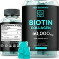 Biotin & Collagen Peptides Gummies Collagen Peptides 50000mcg Biotin