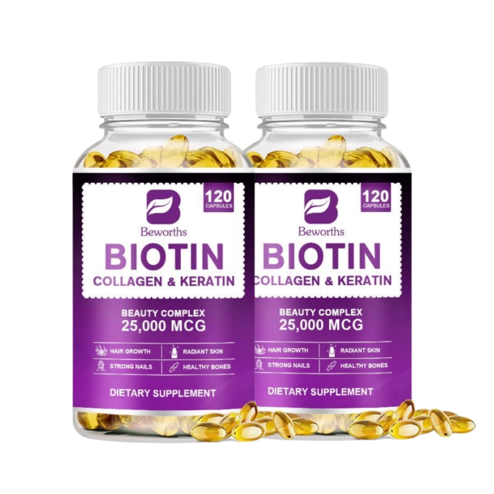 Biotin and Collagen Supplements with Biotin & Vitamin, Helps Support