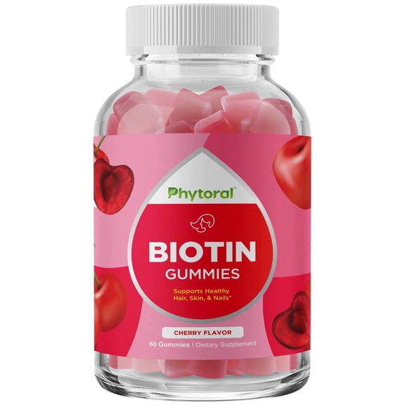 Biotin Gummies for Hair and Nail Growth - Biotin Gummies for Hair Growth Potent Skin Care and Nail Care - Biotin 5000mcg per Serving Hair Skin and Nails Gummies Vitamins for Adults