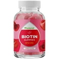 thumbnail image 1 of Biotin Gummies for Hair and Nail Growth - Biotin Gummies for Hair Growth Potent Skin Care and Nail Care - Biotin 5000mcg per serving Hair Skin and Nails Gummies Vitamins for Adults, 1 of 10