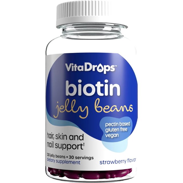 Biotin Jelly Beans, 10,000 mcg of Biotin, Supports Healthy Hair, Skin