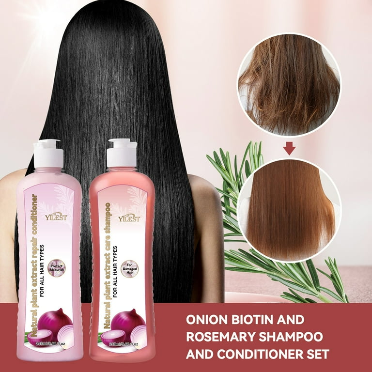 Biotin and Rosemary Shampoo and Conditioner Set, Onion, The Deep