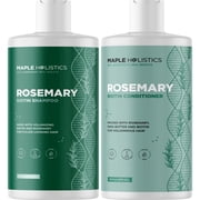 Biotin Rosemary Shampoo and Conditioner Set, Vegan Sulfate Free Hair Care for Fine & Weak Hair, 16 fl oz