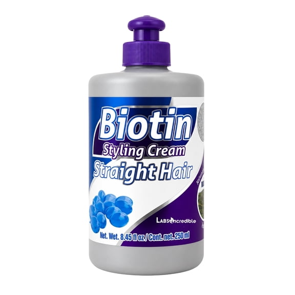 Biotin Styling Cream 8.45 fl oz Lightweight Hair Styling Cream / Crema para Peinar con Biotina, Daily Styling, Easy Application, 250 mL
