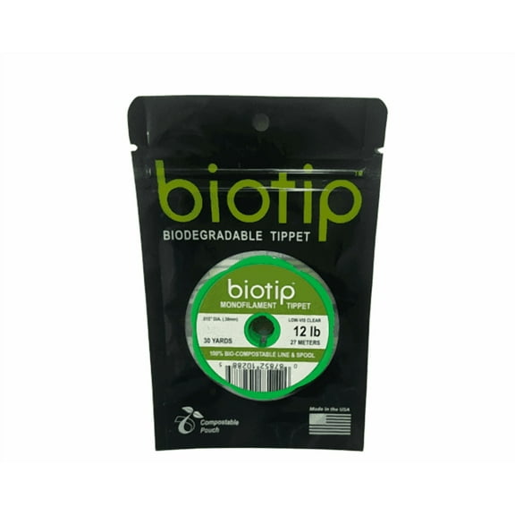 Biotip - Biodegradable Tippet, Low-Visibility Fishing Tippet, Biodegradable Fly Line Tippet by Western Filament