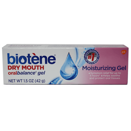 Biotene Dry Mouth Soothing Moisturizing Gel, Long-Lasting Relief, Flavor-Free, 1.5 oz