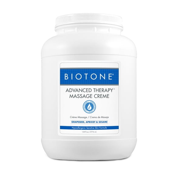 BIOTONE Advanced Therapy Unscented Massage Treatment Creme 1 gal. Jar ATC1G 1 Ct