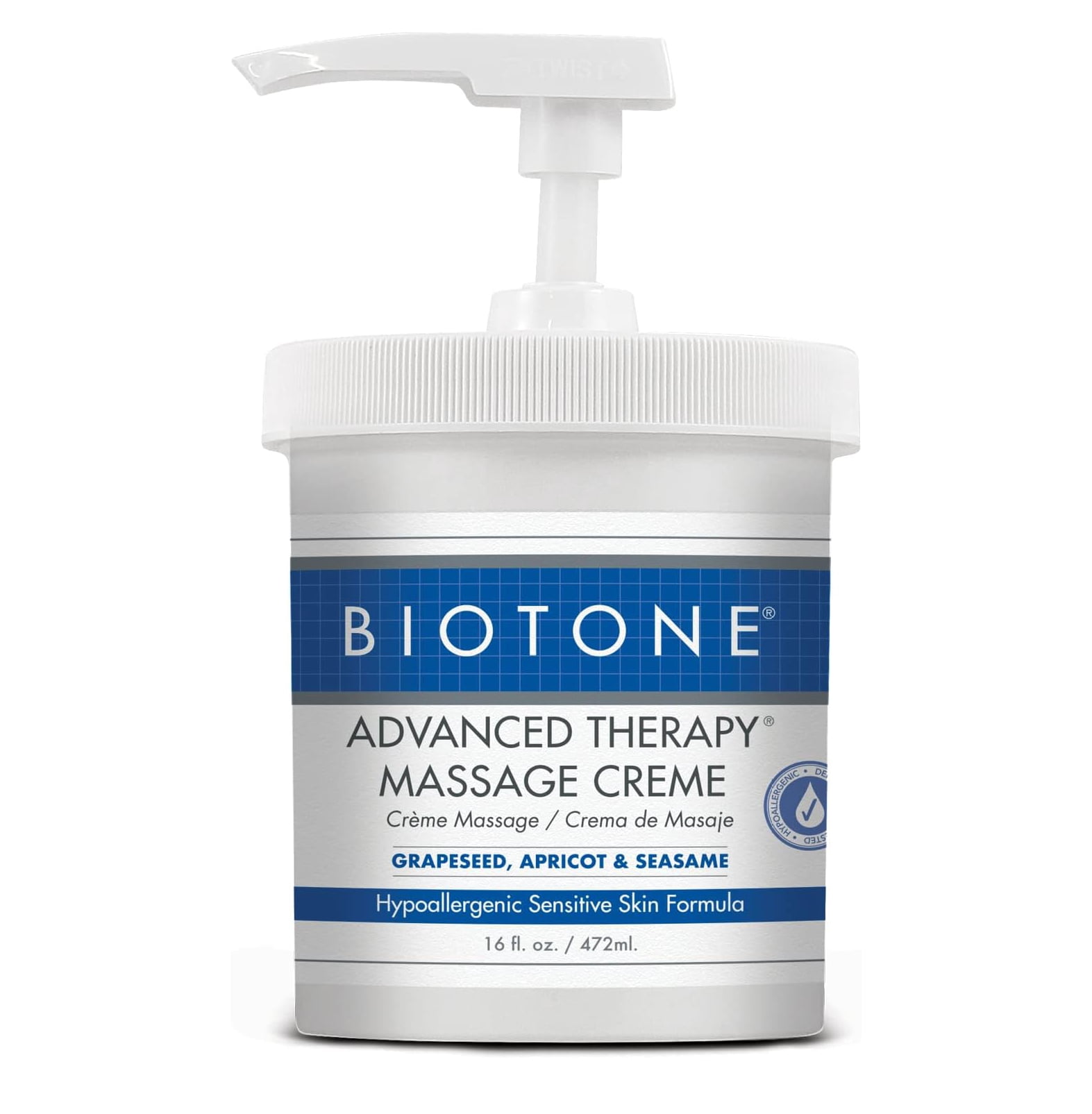 Biotone Advanced Therapy Massage Creme Grapeseed, Apricot & Sesame