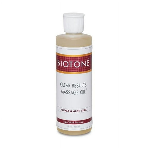 Biotone BIO1248OZ Clear Results Massage Oil, 8 oz Bottle