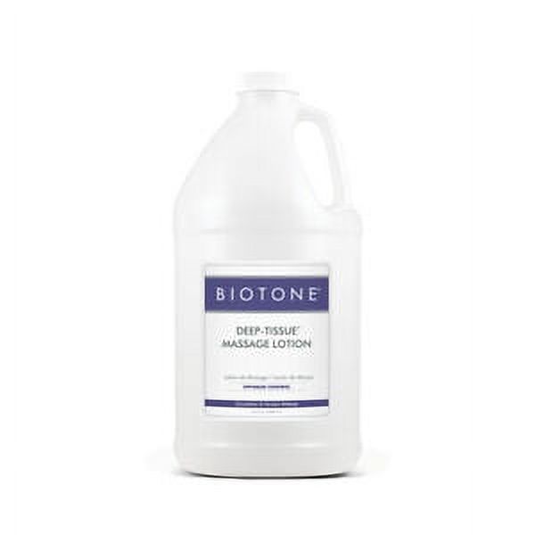 Biotone Deep Tissue Unscented Massage Therapy & Spa Lotion Half