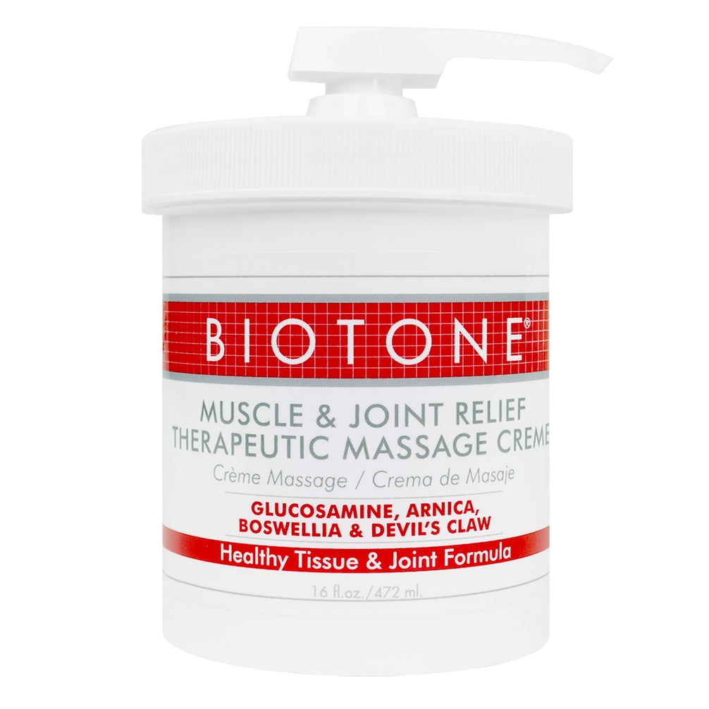 Biotone Muscle & Joint Relief Therapeutic Massage Creme 16 oz