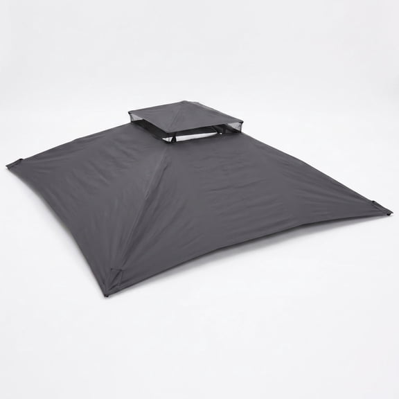 Biotree 10' x 12' Gazebo Replacement Top with Air Vent and Drainage Holes for Outdoor Patio Canopy, Gray