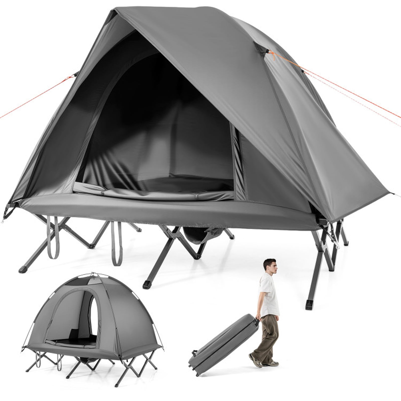 Biotree 2 Person Foldable Off Ground Camping Cot Tent With Pop Up biotree-2-person-foldable-off-ground-camping-cot-tent-with-pop-up