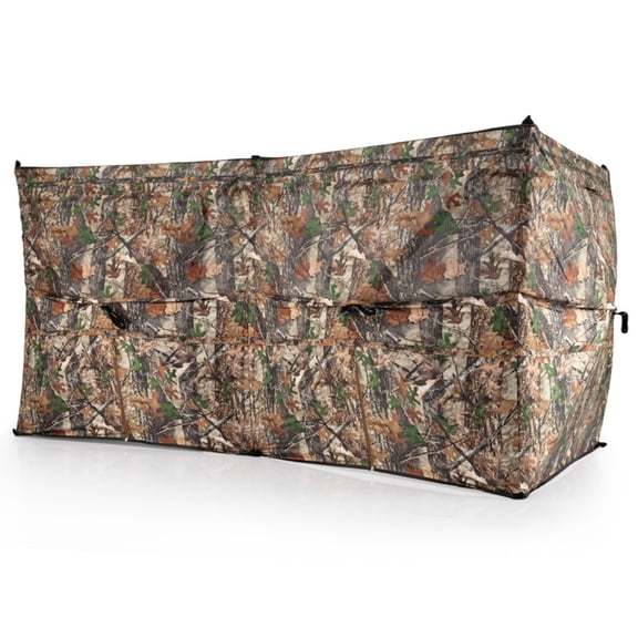 Biotree See-Through Pop Up 1-3 Person Hunting Blind with Dog Door for Waterfowl Duck and Goose Hunting