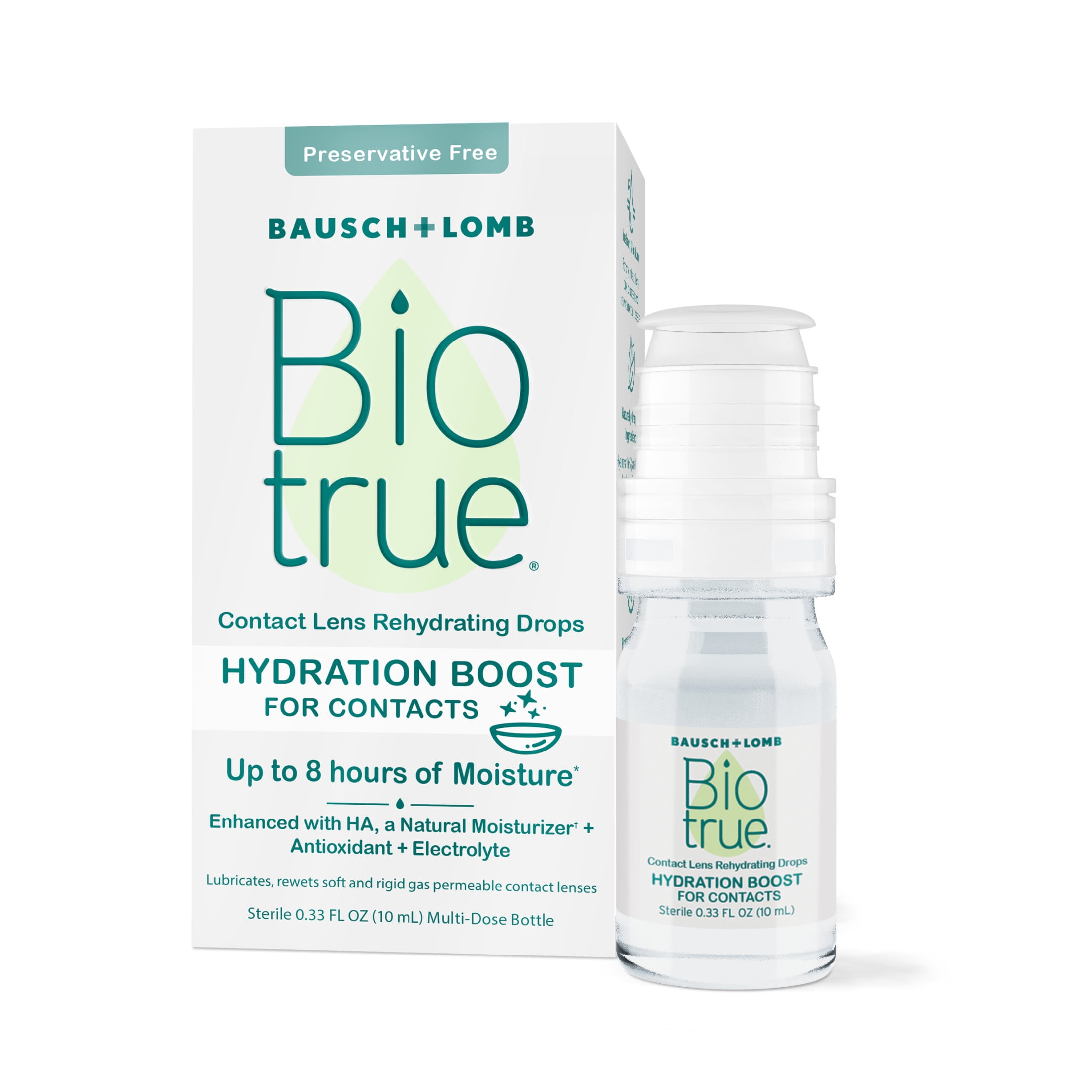 Biotrue Hydration Boost Rewetting Eye Drops For Contact Lens Preservative Free, 10 ml