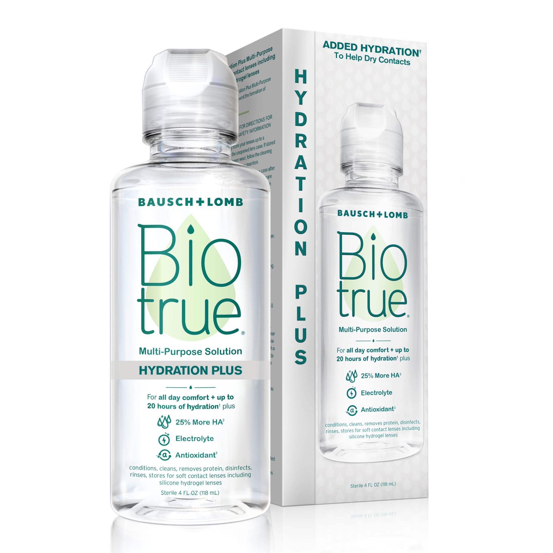 Walmart sales :  Biotrue Hydration Plus Multi-Purpose Eye Contact Lens Solution and Cleaner For Soft Contacts, 4 fl oz
